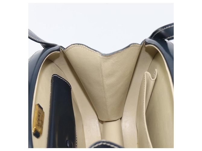 LOEWE Hand Bag Leather Navy Gold - vista 21