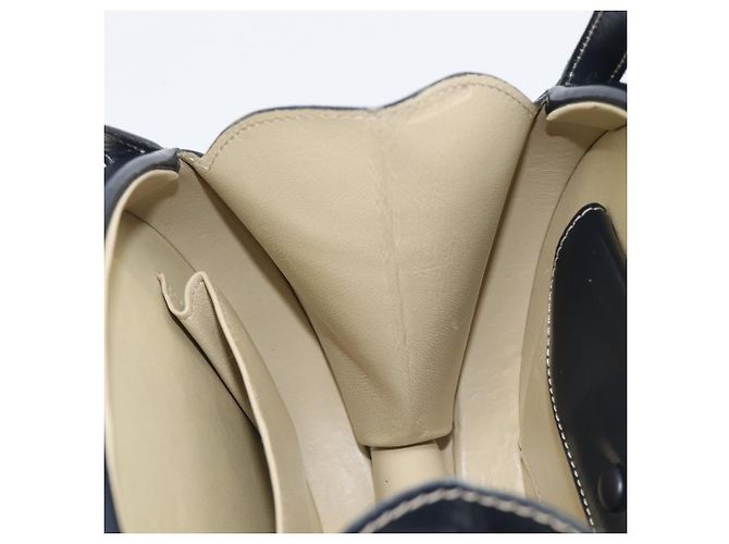 LOEWE Hand Bag Leather Navy Gold - vista 22
