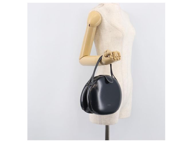 LOEWE Hand Bag Leather Navy Gold - vista 24
