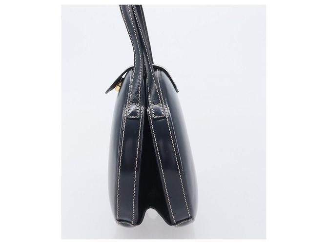 LOEWE Hand Bag Leather Navy Gold - vista 3