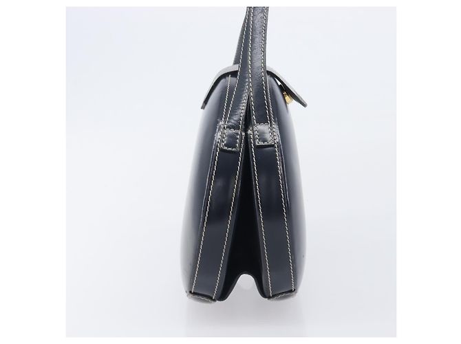 LOEWE Hand Bag Leather Navy Gold - vista 4
