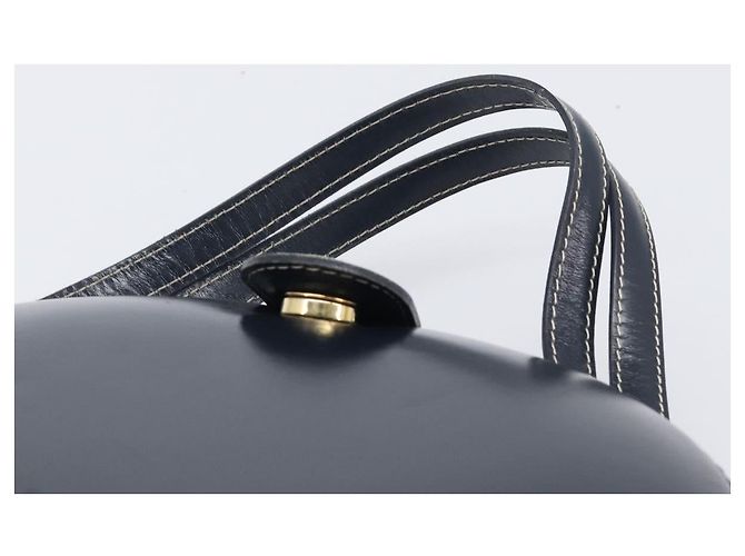 LOEWE Hand Bag Leather Navy Gold - vista 8