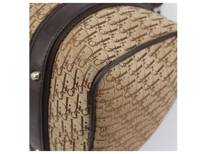 Christian Dior Trotter Canvas Hand Bag Beige Silver - vista 14
