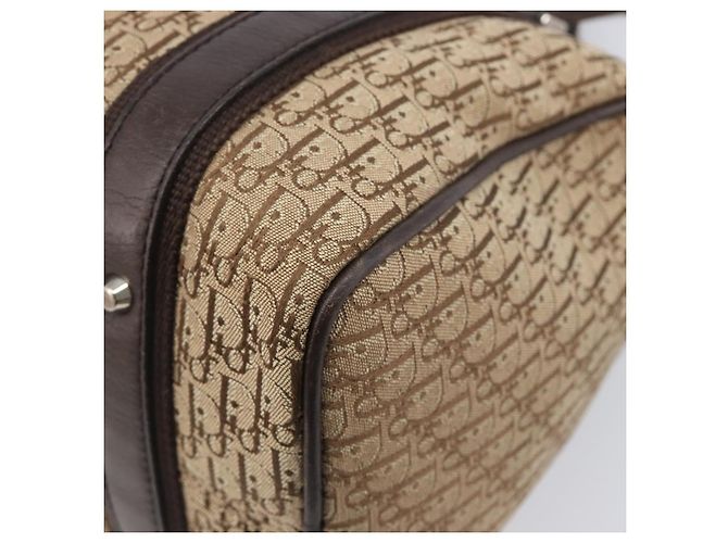 Christian Dior Trotter Canvas Hand Bag Beige Silver - vista 16