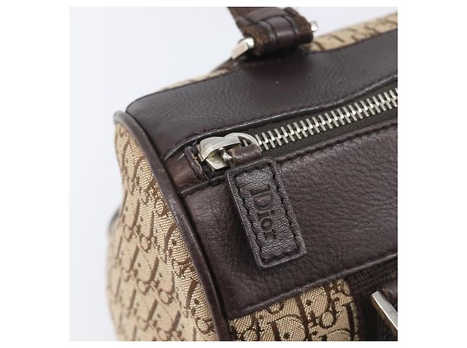 Christian Dior Trotter Canvas Hand Bag Beige Silver - vista 20
