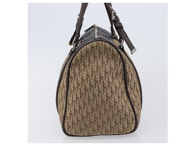 Christian Dior Trotter Canvas Hand Bag Beige Silver - vista 3