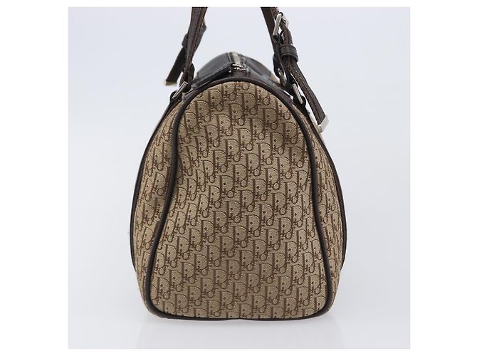 Christian Dior Trotter Canvas Hand Bag Beige Silver - vista 4