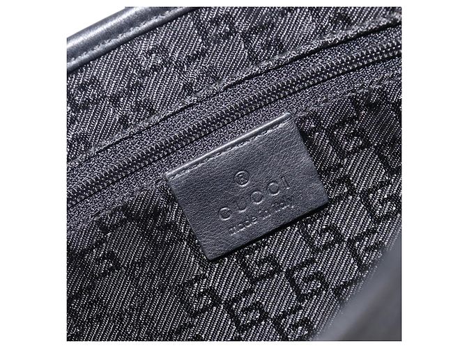 GUCCI Jackie Chain Shoulder Bag Leather Black Gold 001 4032 - vista 19