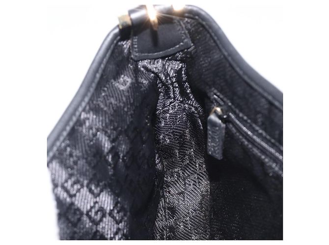 GUCCI Jackie Chain Shoulder Bag Leather Black Gold 001 4032 - vista 21