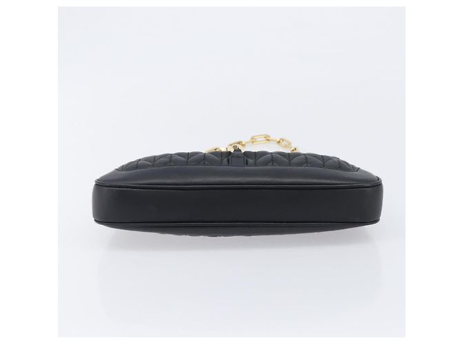 GUCCI Jackie Chain Shoulder Bag Leather Black Gold 001 4032 - vista 5