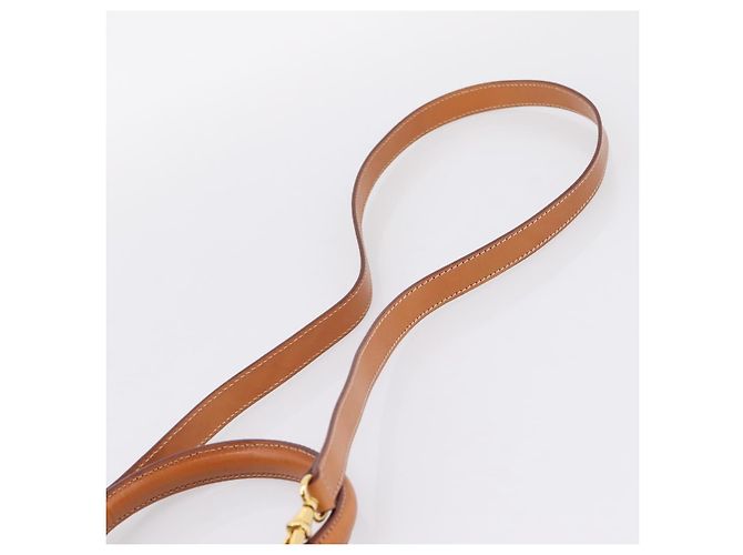 Céline CELINE Macadam Canvas Hand Bag PVC Leather 2way Brown Gold - vista 15