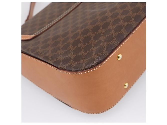Céline CELINE Macadam Canvas Hand Bag PVC Leather 2way Brown Gold - vista 19