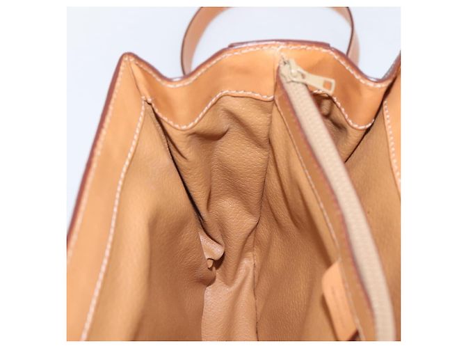 Céline CELINE Macadam Canvas Hand Bag PVC Leather 2way Brown Gold - vista 25