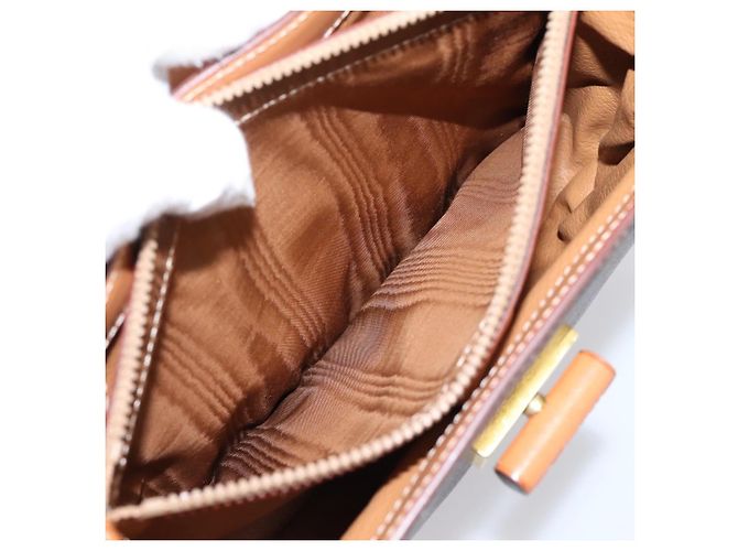 Céline CELINE Macadam Canvas Hand Bag PVC Leather 2way Brown Gold - vista 27