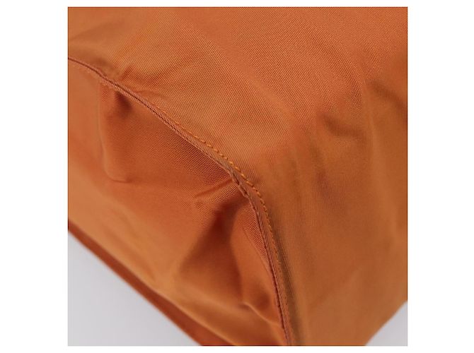 PRADA Hand Bag Nylon Orange Gold - vista 15