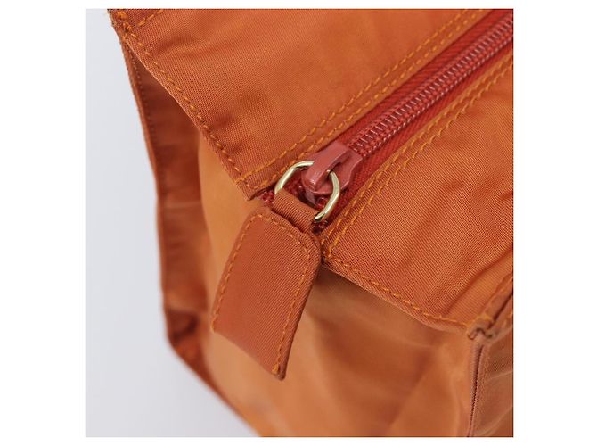 PRADA Hand Bag Nylon Orange Gold - vista 19