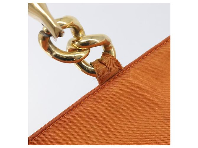 PRADA Hand Bag Nylon Orange Gold - vista 20