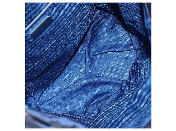 PRADA Backpack Nylon Blue Silver - vista 10