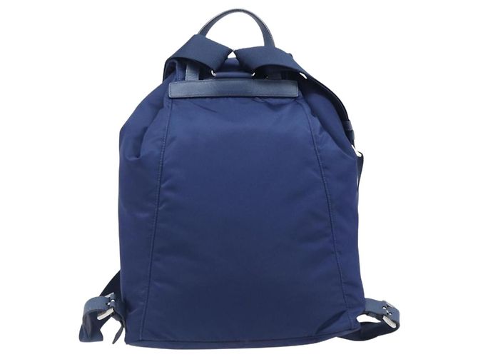 PRADA Backpack Nylon Blue Silver - vista 2