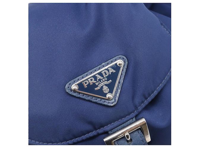 PRADA Backpack Nylon Blue Silver - vista 22