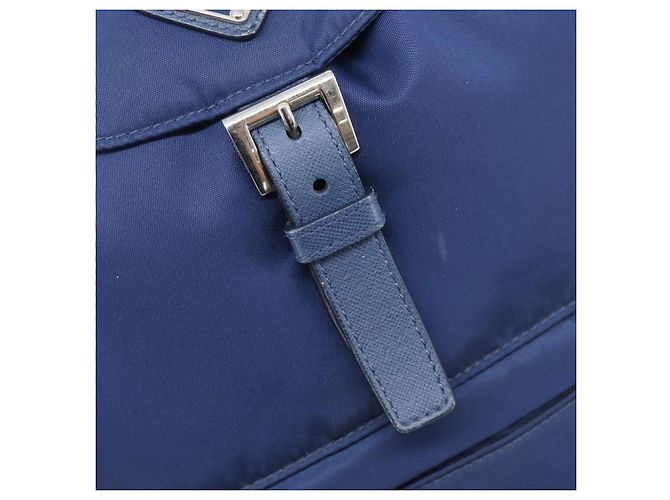 PRADA Backpack Nylon Blue Silver - vista 23