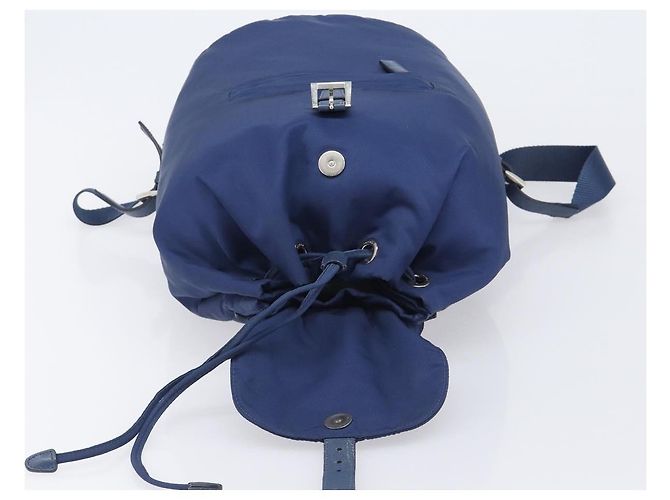 PRADA Backpack Nylon Blue Silver - vista 24