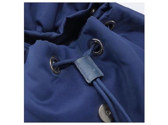 PRADA Backpack Nylon Blue Silver - vista 25