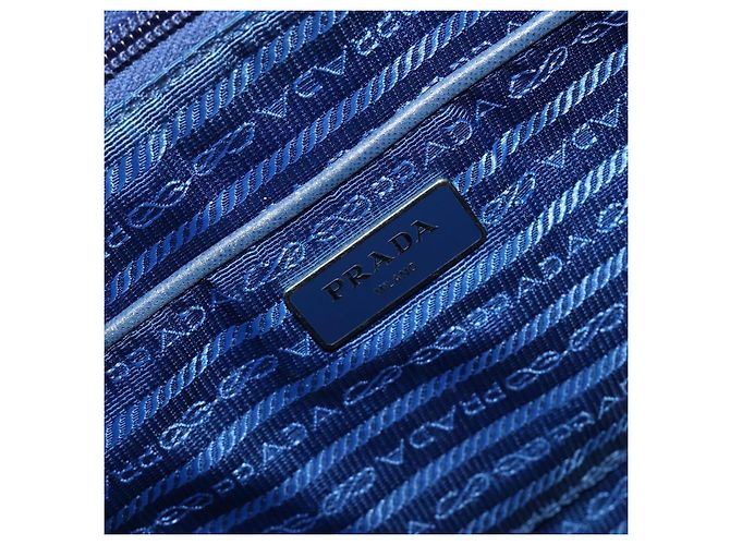 PRADA Backpack Nylon Blue Silver - vista 26