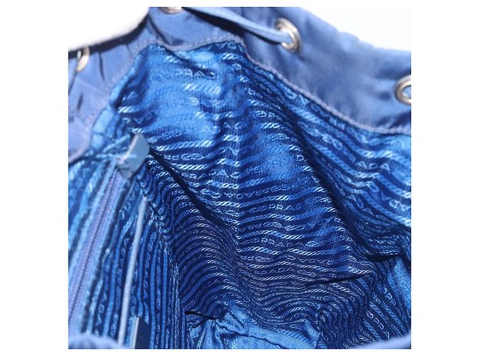 PRADA Backpack Nylon Blue Silver - vista 27