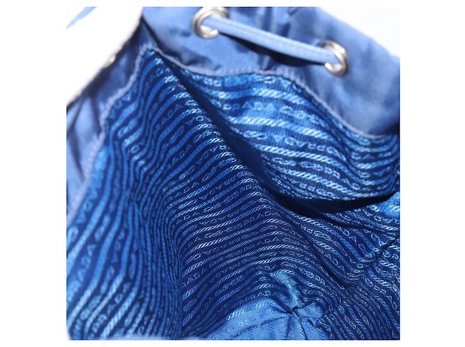 PRADA Backpack Nylon Blue Silver - vista 28