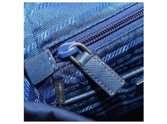 PRADA Backpack Nylon Blue Silver - vista 29