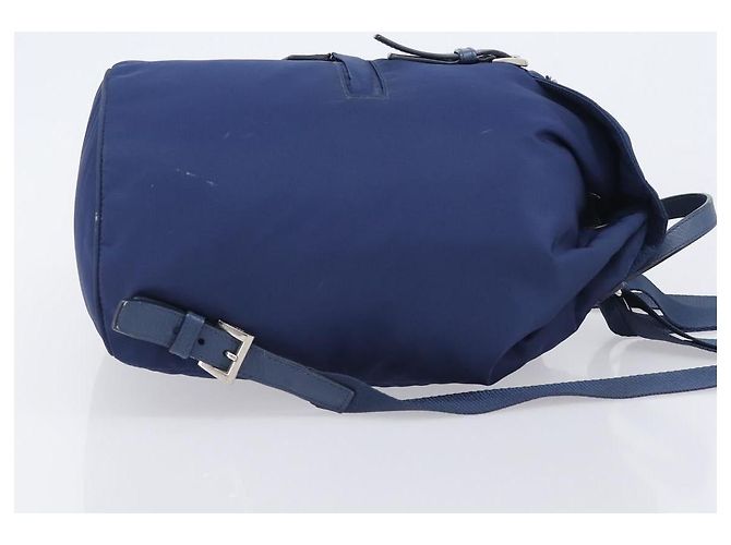 PRADA Backpack Nylon Blue Silver - vista 3