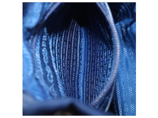 PRADA Backpack Nylon Blue Silver - vista 30