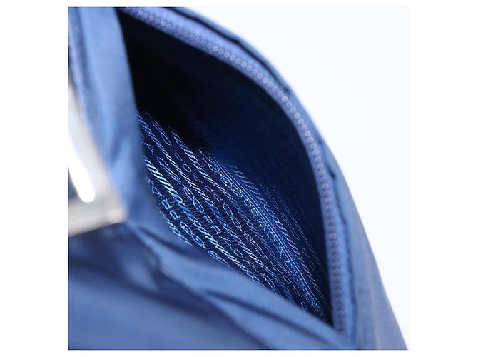 PRADA Backpack Nylon Blue Silver - vista 32