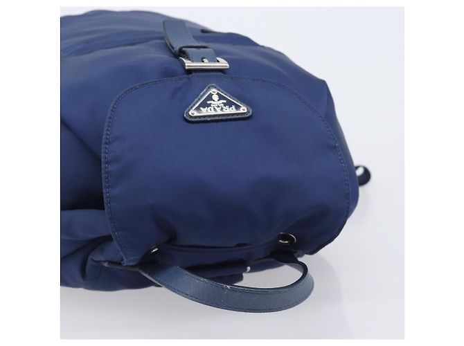 PRADA Backpack Nylon Blue Silver - vista 6