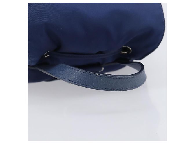 PRADA Backpack Nylon Blue Silver - vista 7