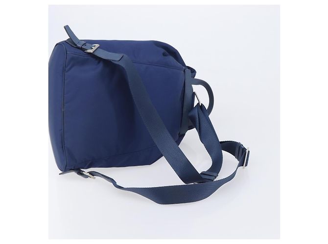 PRADA Backpack Nylon Blue Silver - vista 8