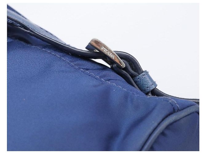 PRADA Backpack Nylon Blue Silver - vista 9