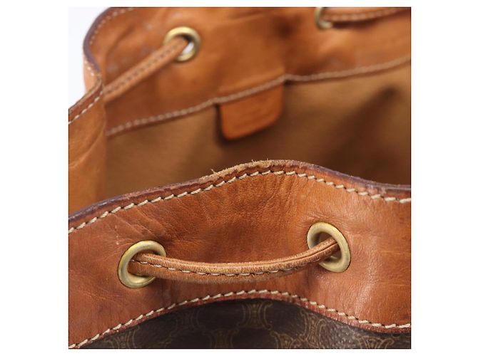 Céline CELINE Macadam Shoulder Bag PVC Brown Gold Tone - vista 10