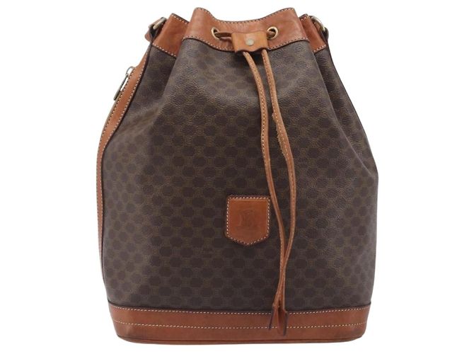 Céline CELINE Macadam Shoulder Bag PVC Brown Gold Tone - vista 13