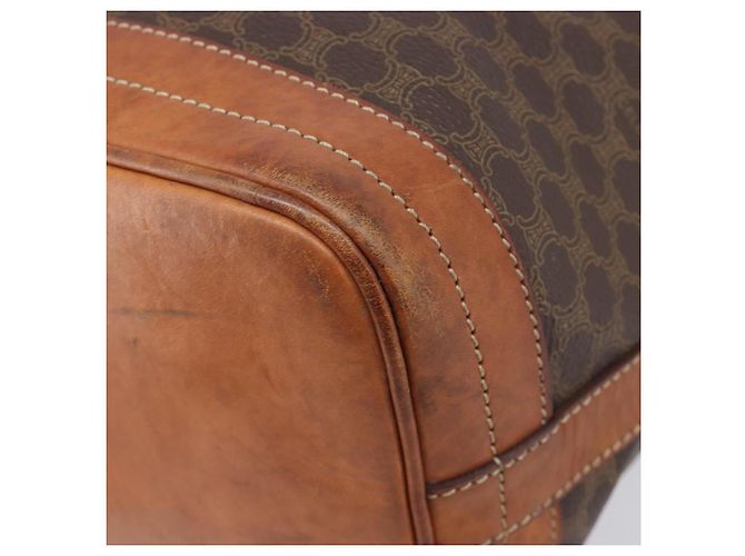 Céline CELINE Macadam Shoulder Bag PVC Brown Gold Tone - vista 16
