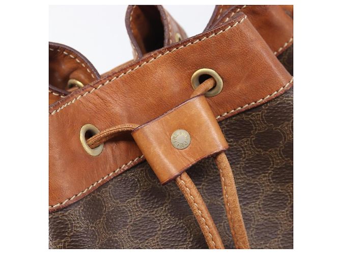 Céline CELINE Macadam Shoulder Bag PVC Brown Gold Tone - vista 21
