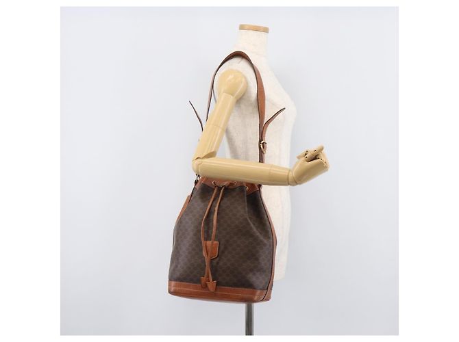 Céline CELINE Macadam Shoulder Bag PVC Brown Gold Tone - vista 28