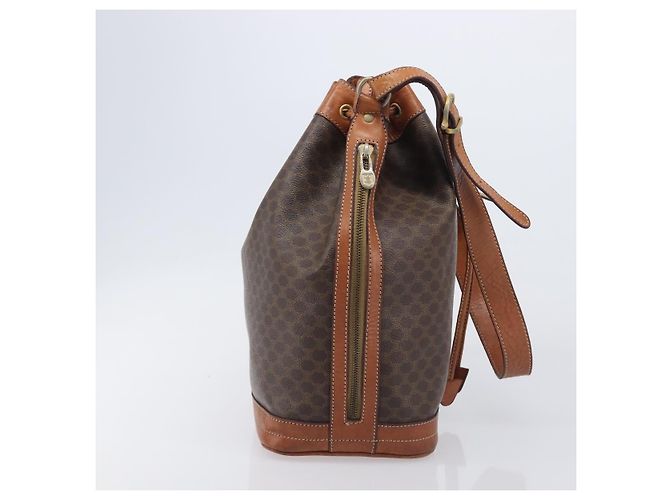 Céline CELINE Macadam Shoulder Bag PVC Brown Gold Tone - vista 4