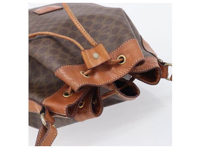 Céline CELINE Macadam Shoulder Bag PVC Brown Gold Tone - vista 6