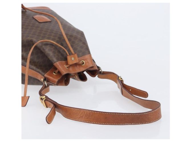 Céline CELINE Macadam Shoulder Bag PVC Brown Gold Tone - vista 7