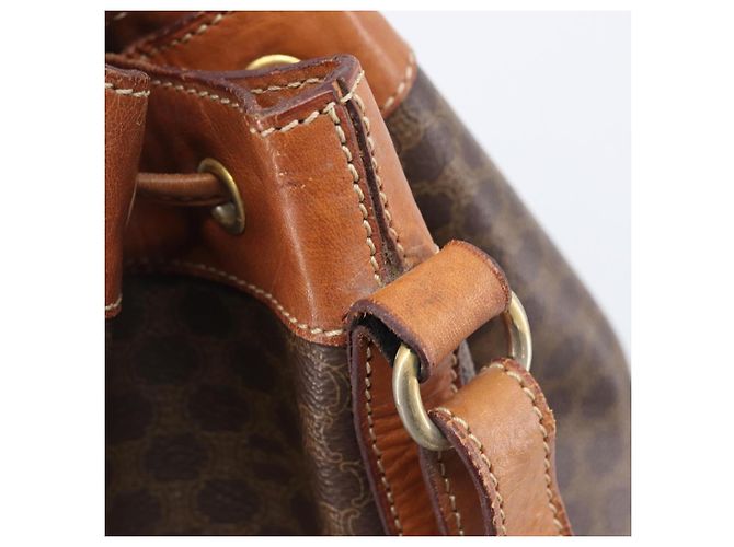 Céline CELINE Macadam Shoulder Bag PVC Brown Gold Tone - vista 9