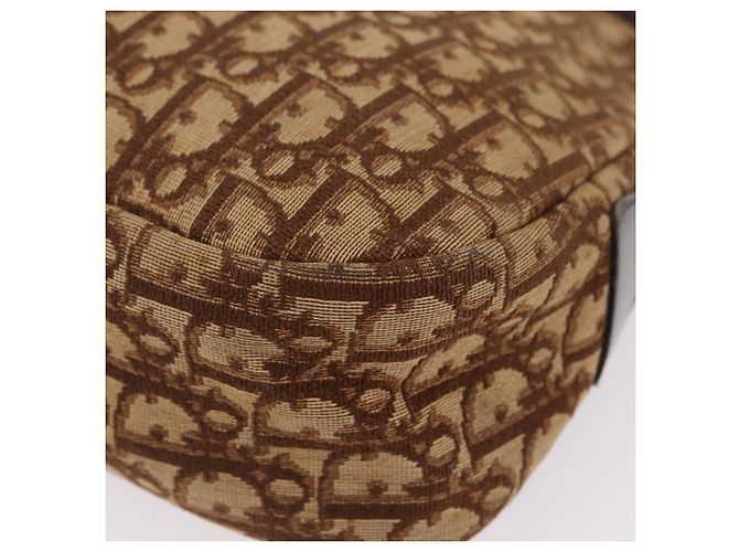 Christian Dior Trotter Canvas Shoulder Bag Beige Gold - vista 17