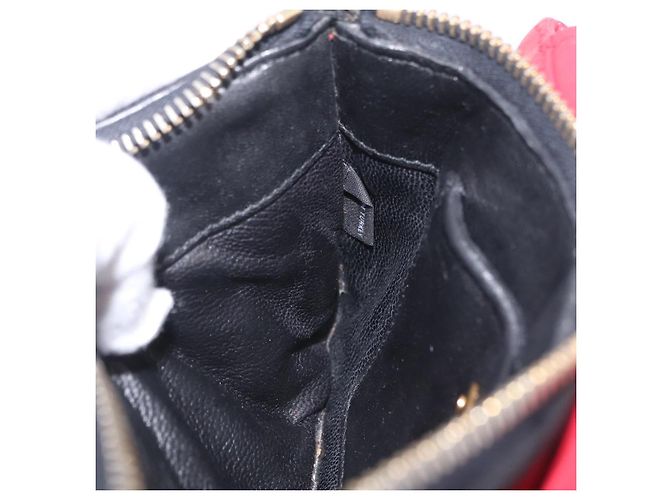 Miu Miu Chain Shoulder Bag Leather 2way Red Gold - vista 26