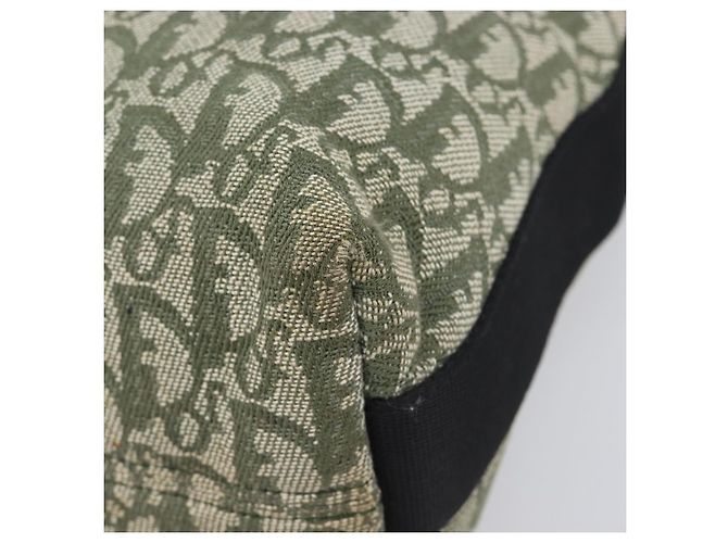 Christian Dior Trotter Canvas Shoulder Bag Green Silver - vista 17